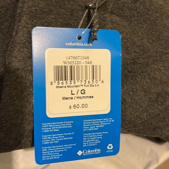 COLUMBIA Steens Mountain 2.0 Fleece Jacket - Men's, NWT - Picture 14 of 15